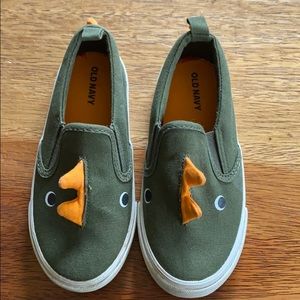Old Navy Toddler Boys Size 9 Dinosaur Slip-Ons
